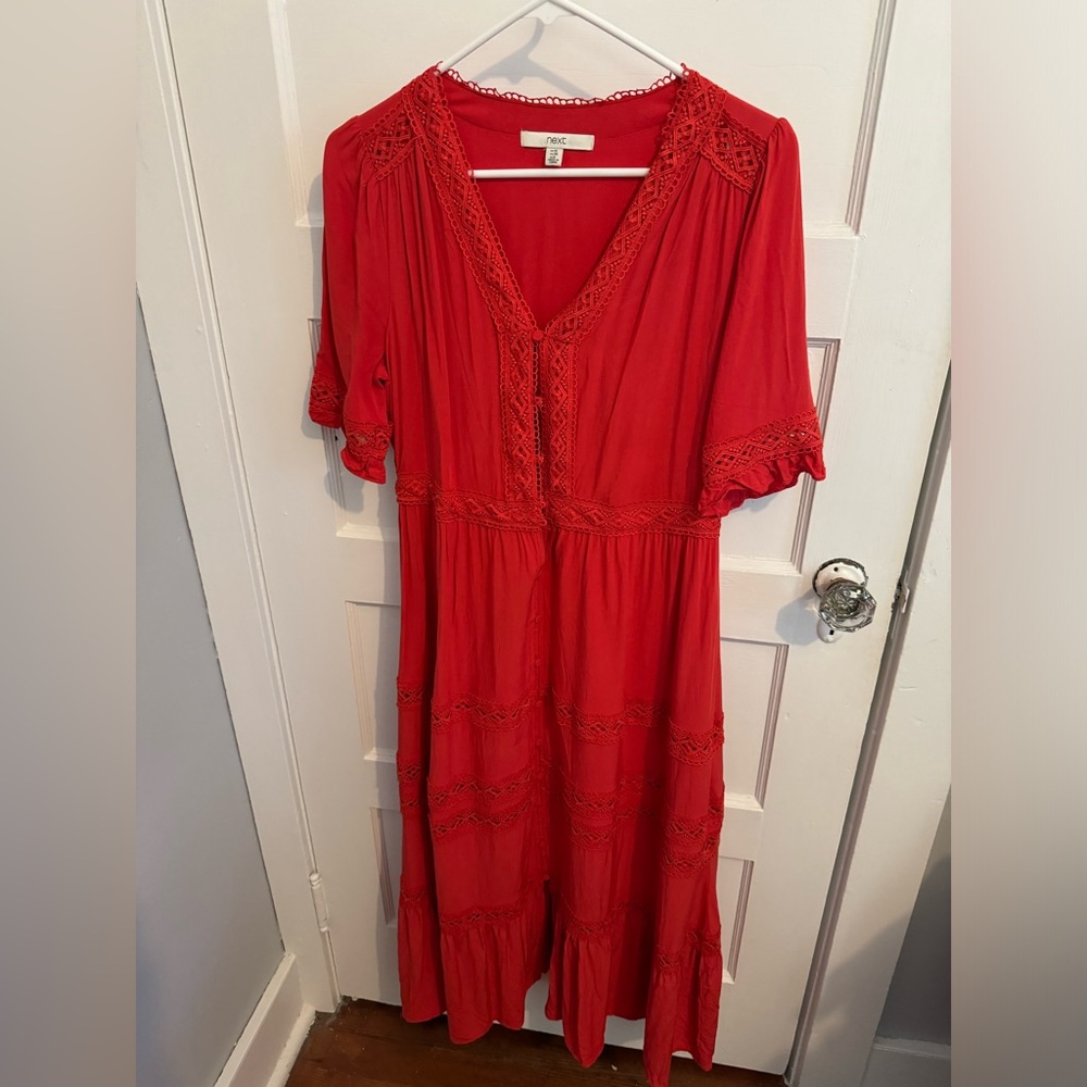 Next lace midi dress like new!